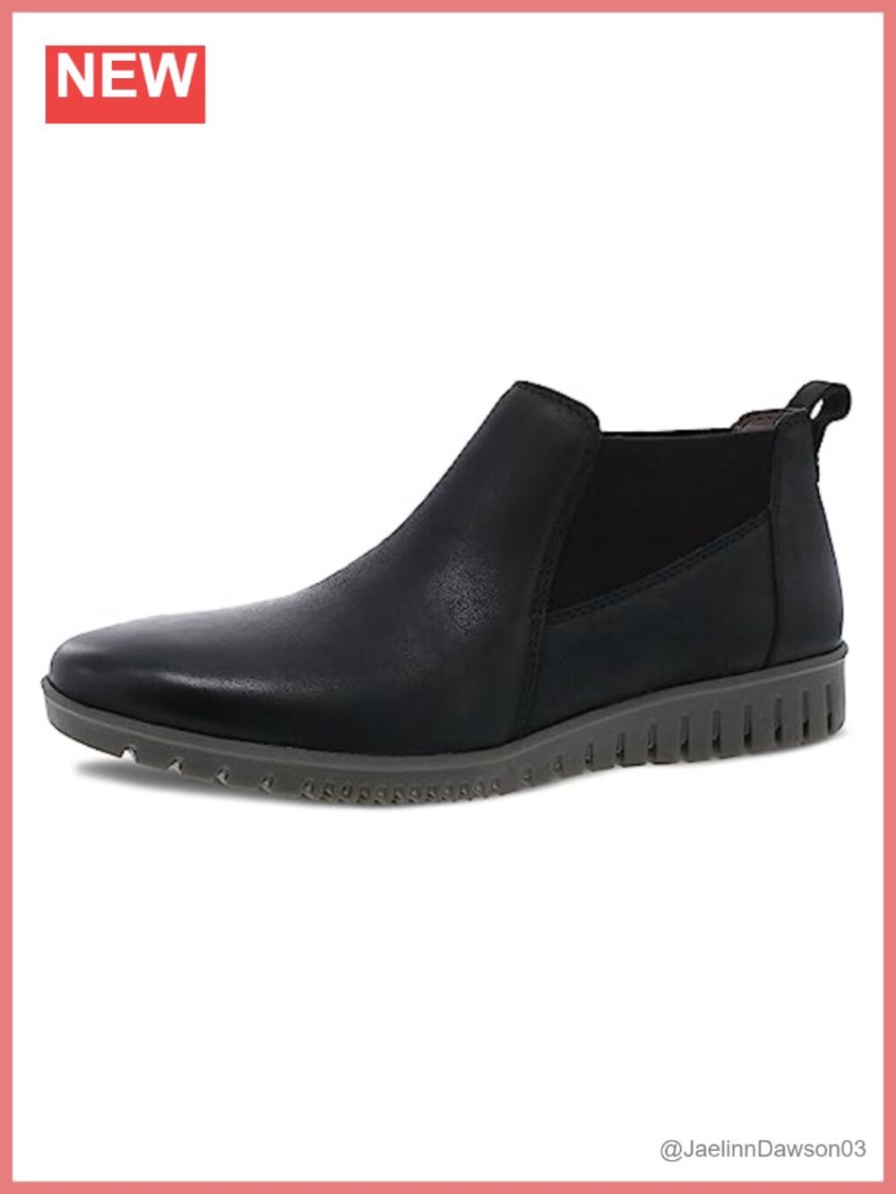 Leather Slip-On Ankle Bootie with Natural Arch Technology